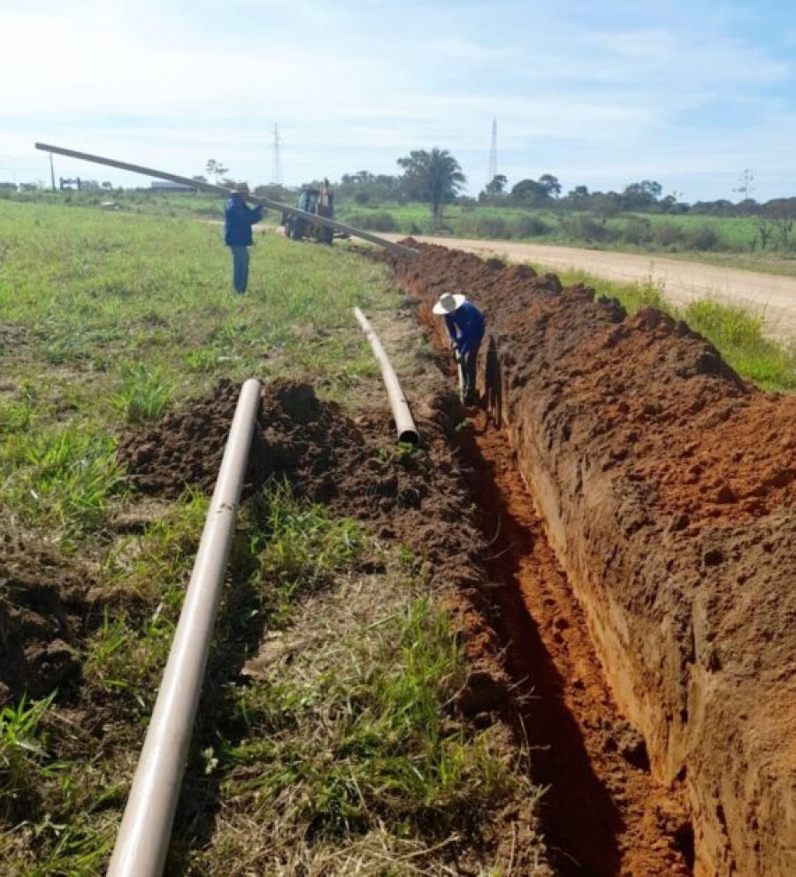 Concluída instalação da rede adutora de água na área do estande da Caerd, na Rondônia Rural Show