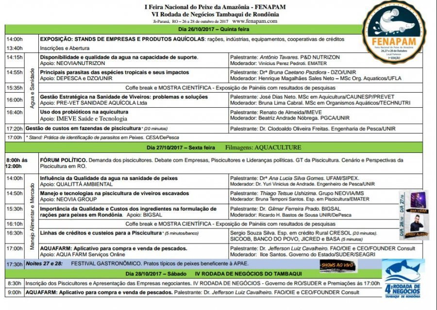 Potencialização da piscicultura rondoniense será proposta na 4ª Rodada de Negócio do Tambaqui da Amazônia no sábado, em Ji-Paraná