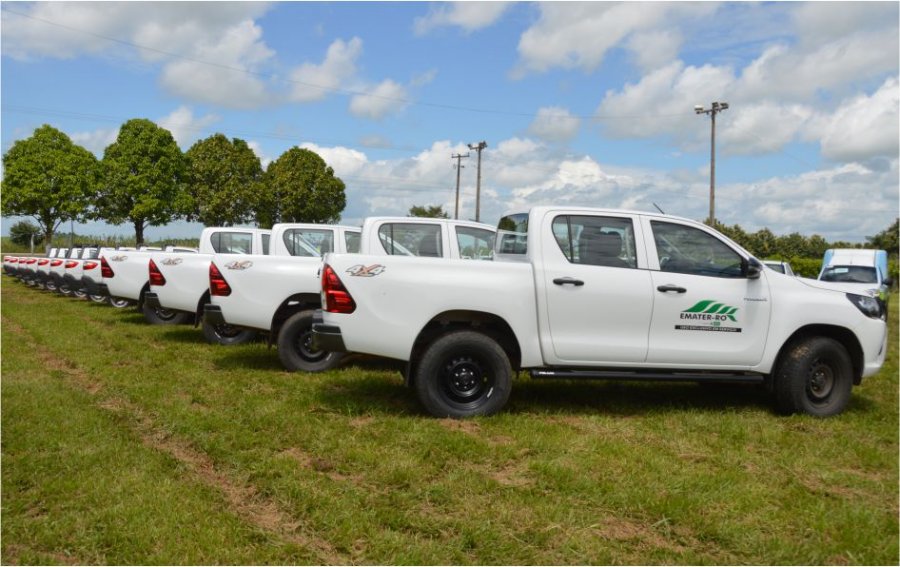Emater-RO receberá mais 21 camionetes em 2021 para atender a agricultura familiar de Rondônia