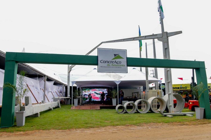 Concreaço da Amazônia demonstra a versatilidade dos produtos pré-moldados em concreto durante a 10ª Rondônia Rural Show