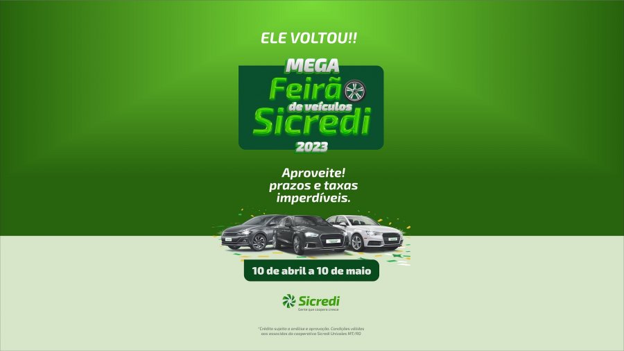 Quer trocar de veículo em 2023? Veja 5 motivos para comprar seu carro novo no Mega Feirão de Veículos Sicredi.